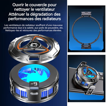 Refroidisseur de téléphone magnétique 60x25mm 66g interface de type C faible bruit convient aux téléphones portables/tablettes